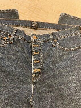J. Crew Mid-Rise Flare Crop Jeans